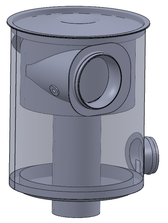 Obudowa filtra powietrza - projekt mechaniczny
