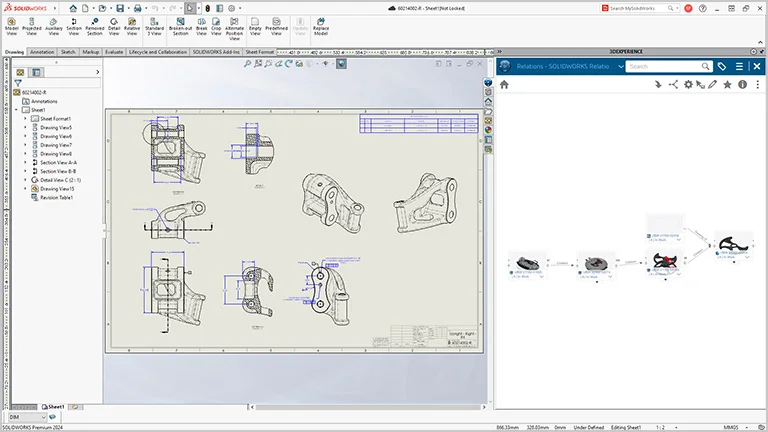Rzutowanie prostokątne SolidWorks